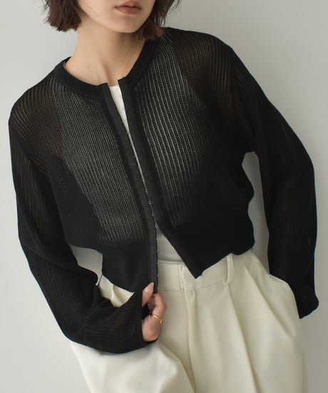 Mesh Knit Cardigan t1911-436