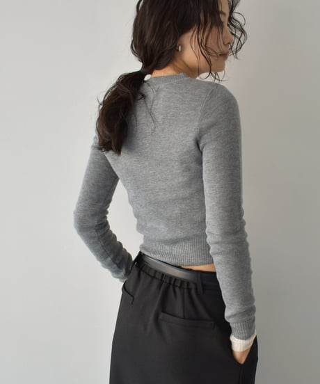 Sheer Rib Knit Cardigan t1911-494