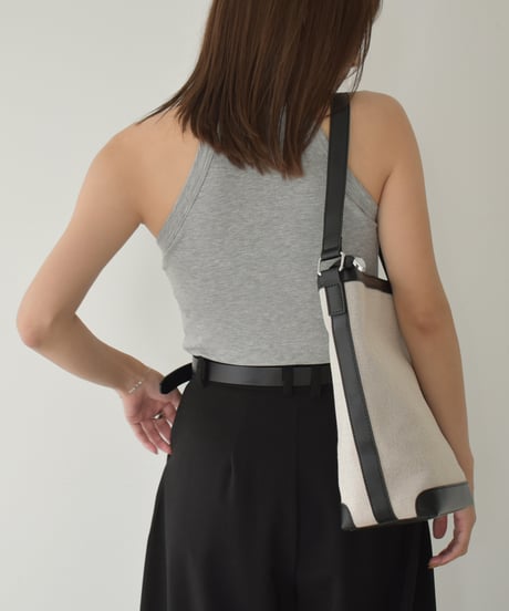 Bicolor Canvas Bag b1910-40