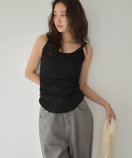 Side Gather Camisole Tops t1911-390