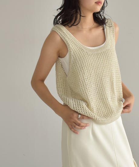 2Set Mesh Knit Tops t1911-286