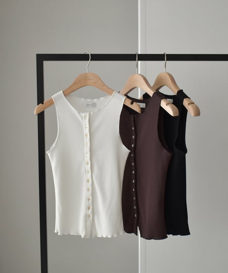 Rib Nosleeve Cardigan t1911-392