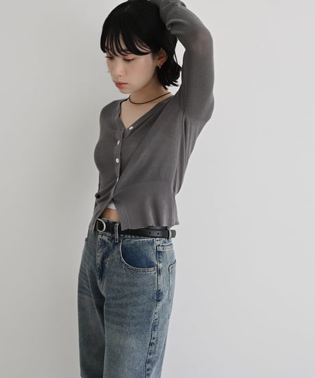 Compact Sheer Kint Cardigan t1911-523