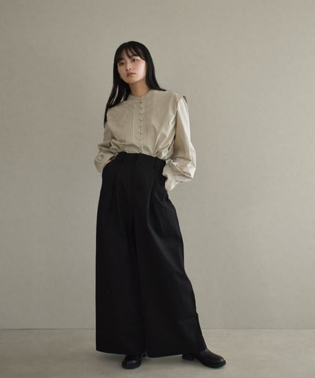 Tuck Wide Pants