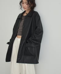 Fake Leather Over Jacket t1911-498