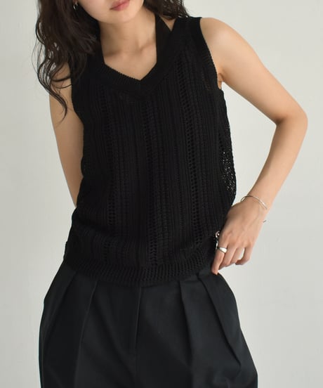 Layered Design Mesh Nosleeve t1911-400