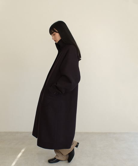 Puff Sleeve Raglan Coat（Purplebrown,Navy）c1911-13