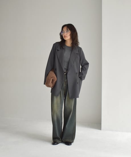 Double Breasted Jacket (Gray) t1911-468