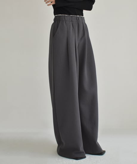 Double Waist Tuck Sweat Pants bo2000-146