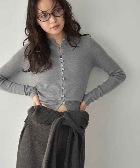 Sheer Rib Knit Cardigan t1911-494