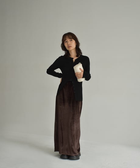 Velor Highwaist Pencil Skirt bo2000-129