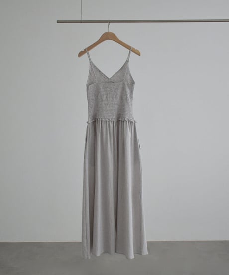 Check Flare Cami Onepiece（Greige）op-0202009564