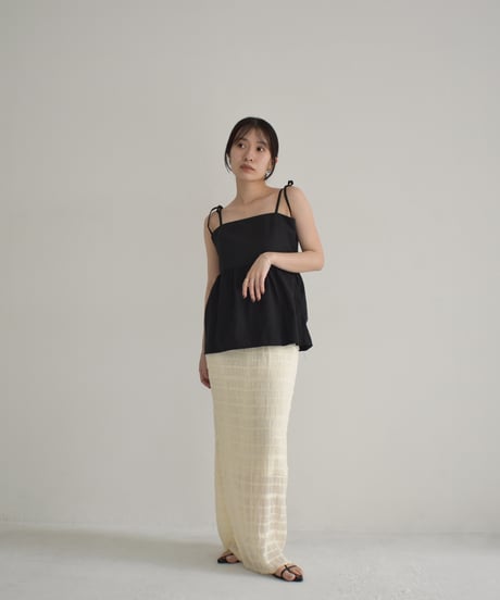 Back Laceup Ribbon Camisole t1911-276