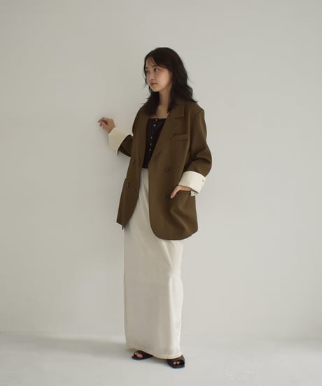 Loose Double Breasted Jacket t1911-254