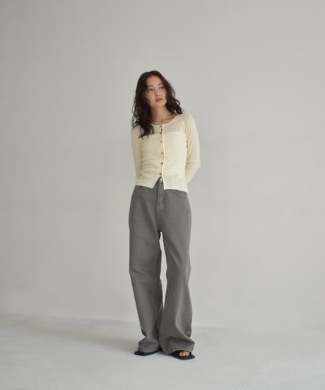 Straight Denim Pants（Greige）bo2000-147