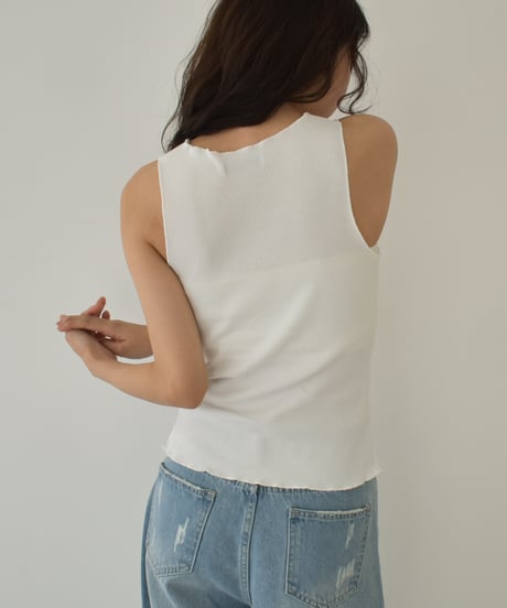 Rib Nosleeve Cardigan t1911-392