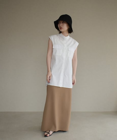 Bandcollar Nosleeve Shirt t1911-119