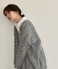 Openwork Vneck Knit t1911-94