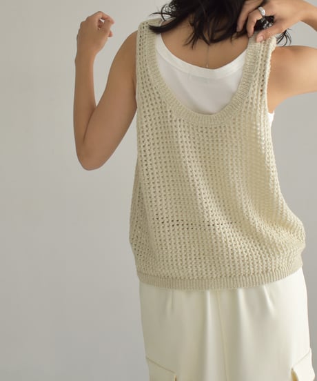2Set Mesh Knit Tops t1911-286