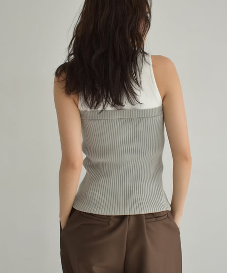Rib Knit Baretop t1911-375
