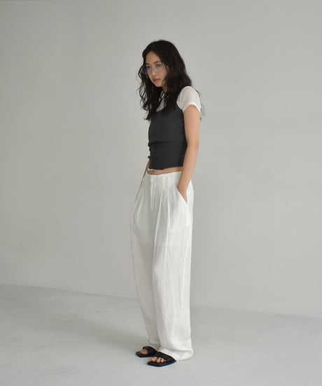 Tuck Linen Pants bo2000-164