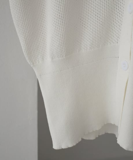 Half Sleeve Mesh Knit Cardigan t1911-387
