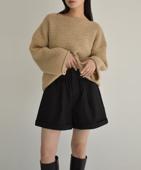 Boat Neck Lowgauge Knit t1911-219