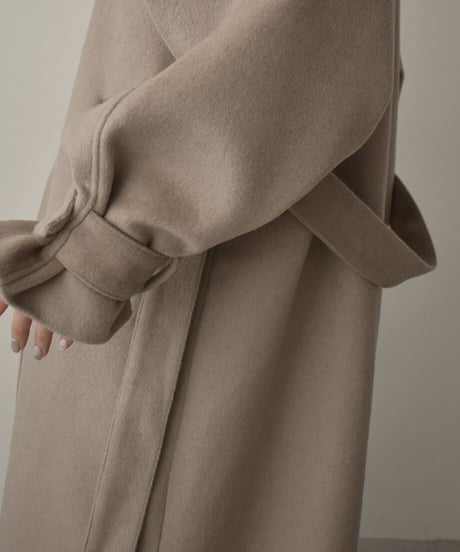 Wool Blend Trench Coat（Mocha beige）c1911-28