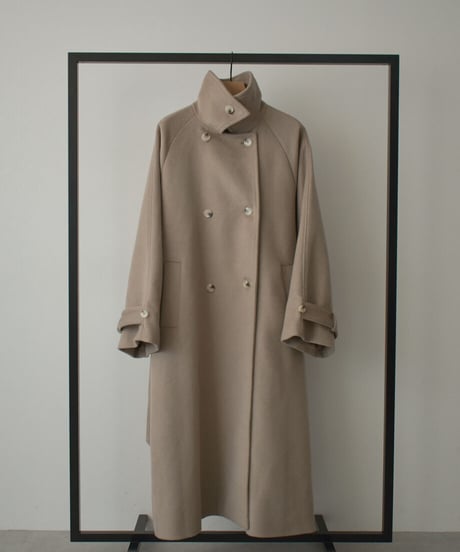 Wool Blend Trench Coat（Mocha beige）c1911-28