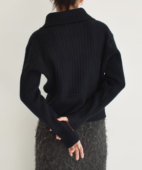 Polo Rib Knit Cardigan t1911-334