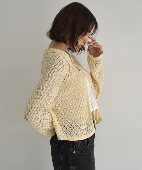 Crochet Knit Cardigan Tops t1911-439