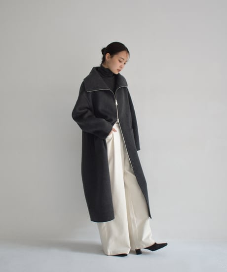 Doublezip Wool Long Coat c1911-54