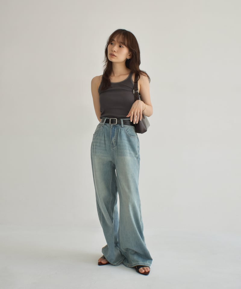 Tulle Piping Tank Top t1911-418 | cizatto