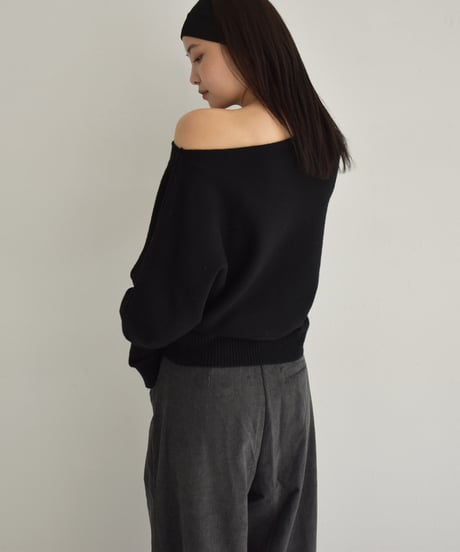 Long Rib Sleeve Knit Pullover t1911-340