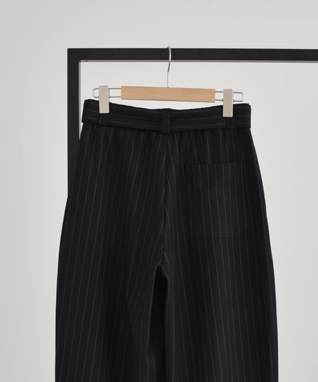 Stripe Cocoon Pants（Black）bo2000-194
