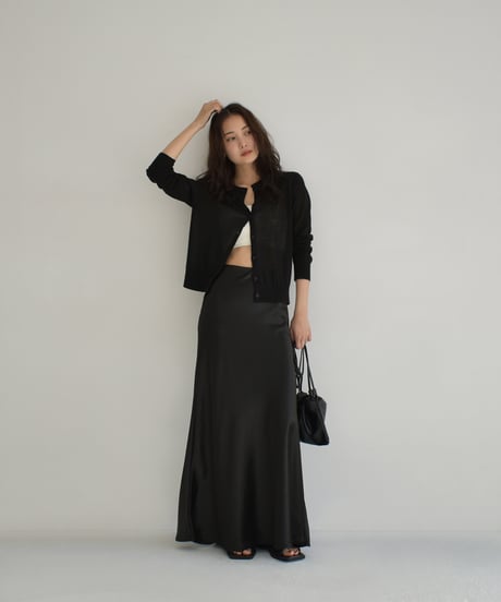 Satin Narrow Skirt bo2000-156