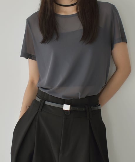 Sheer Tulle Loose Tops t1911-406