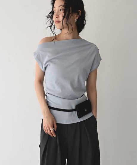 Asymmetry Gather Tops t1911-537