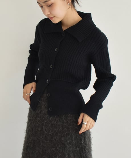 Polo Rib Knit Cardigan t1911-334