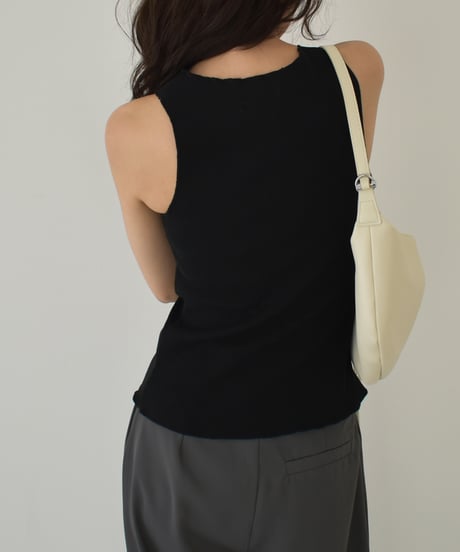 Rib Nosleeve Cardigan t1911-392