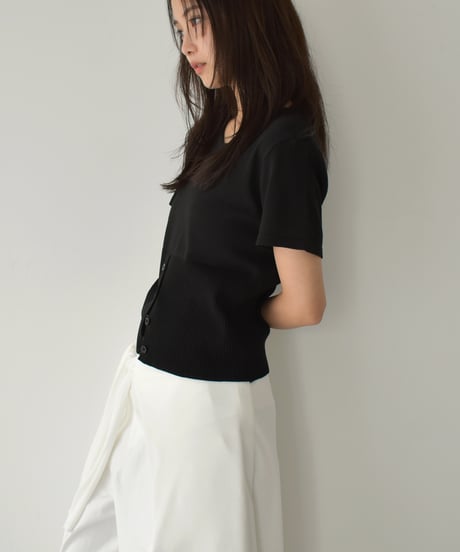 Waist Shape Button Knit Tops t1911-393