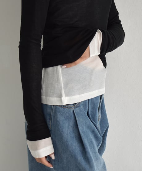 Layered Long Tshirt t1911-458
