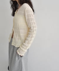 Shirring Knit Cardigan t1911-463