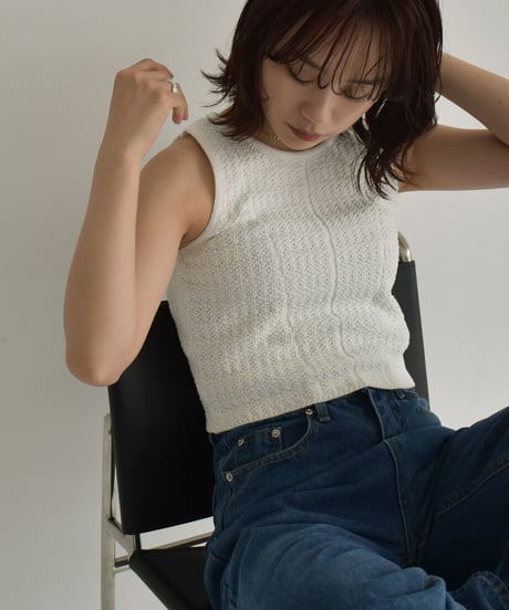 Compact Knit Tanktop t1911-196