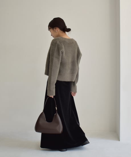 Shaggy Short Knit Cardigan t1911-311