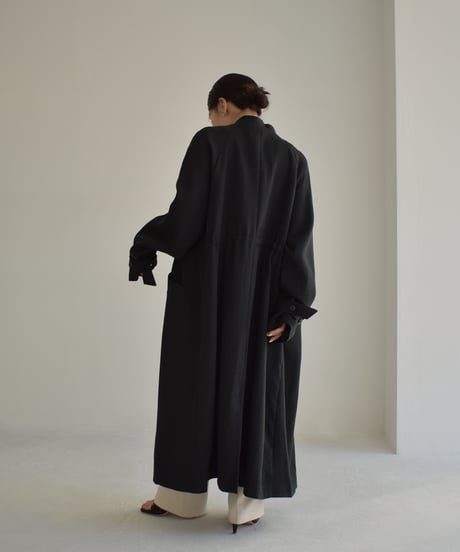 Drawstring Spring Long Coat c1911-46