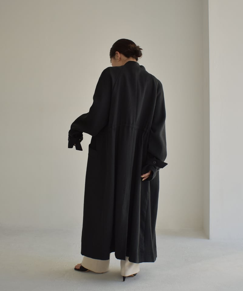 cizatto Drawstring Spring Long Coat cizatto Drawstring Spring Long Coat