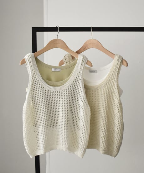 2Set Mesh Knit Tops t1911-286
