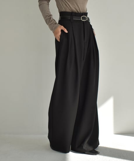 Highwaist Tuck Semiwide Pants bo2000-130