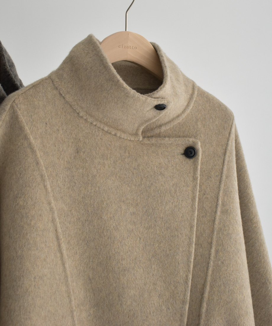 Stand Collar Midi Wool Coat c1911-61 | cizatto